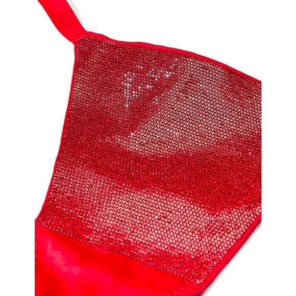 Victoria's Secret Very Sexy Shine Triangle Bralette and V String Panty Set - Picture 5 of 5